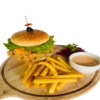 Crispy Bite Burger with French Fry
