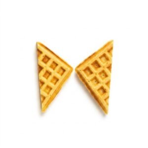2 slices of Crunchy Belgian waffle slice